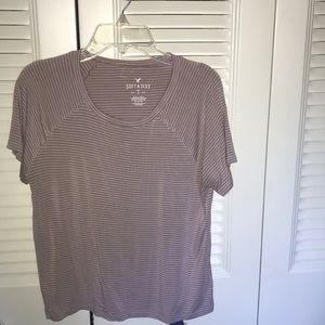 Pink, stripped t-shirt